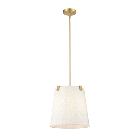 Z-Lite Weston Pendant, 3-Light, 13 In.W x 13 In.H, Modern Gold/Cream 3502P13-MGLD